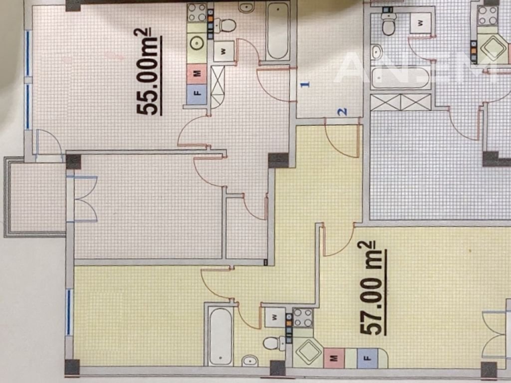 Banesat ne shitje 57m2+55m2 ne lagjen Arberia - Dragodan